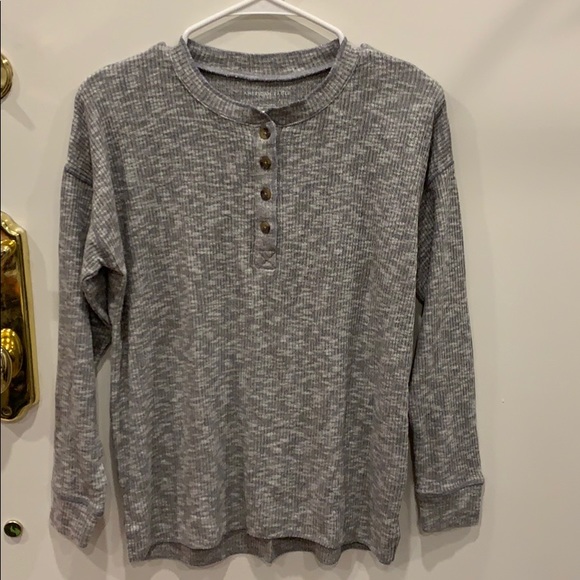 American Eagle Outfitters Tops - American Eagle Half Button Down Long Sleeve Top